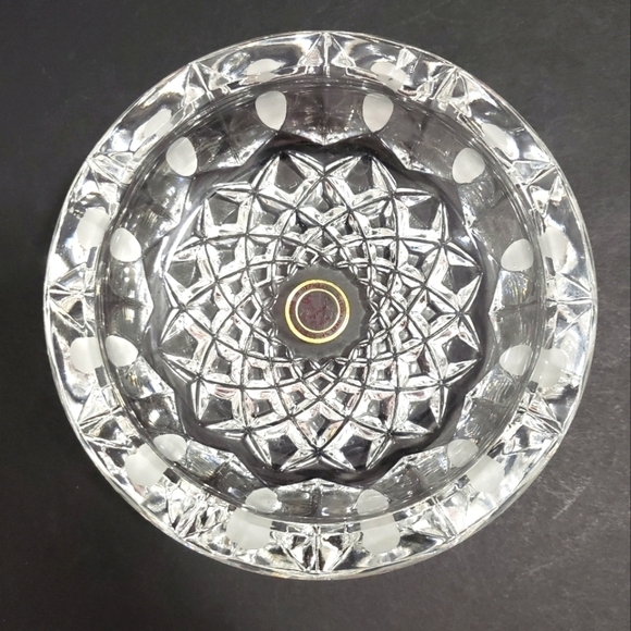 Vintage Cut Crystal Ashtray Made in Germany Handcut Crystal Ashtray - Picture 1 of 10